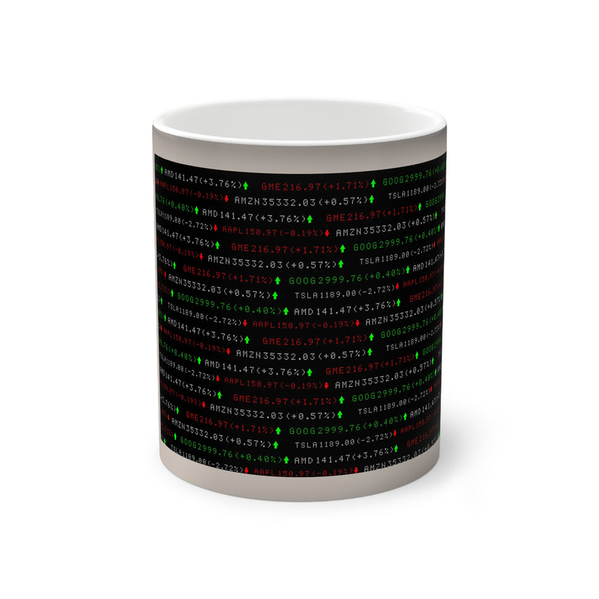 Color-Changing Mug — Stock Market Ticker Heatmap (11oz)
