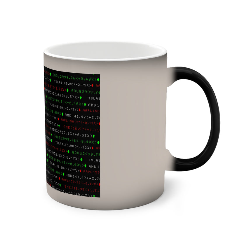 Color-Changing Mug — Stock Market Ticker Heatmap (11oz)