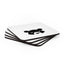 White Corkwood Coaster Set