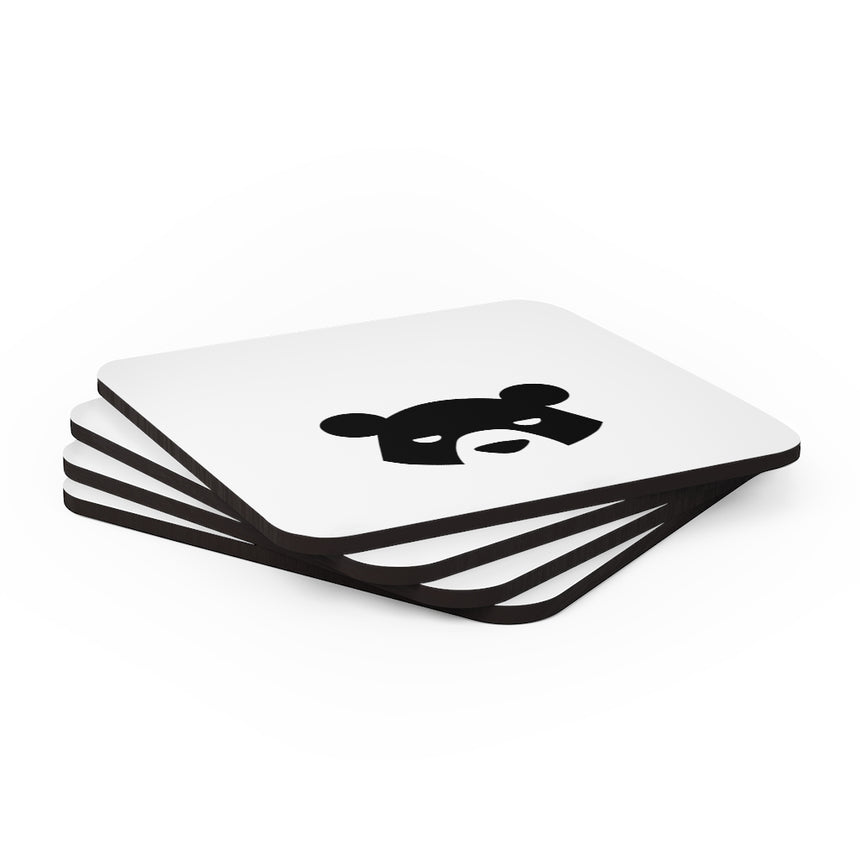 White Corkwood Coaster Set