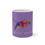 Purple Color Changing Mug with Mosaic Bull