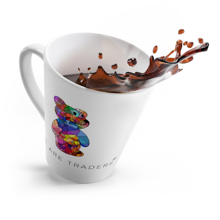 White Mosaic Bear Latte Mug