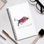 White Mosaic Bull Spiral Journal (EU)