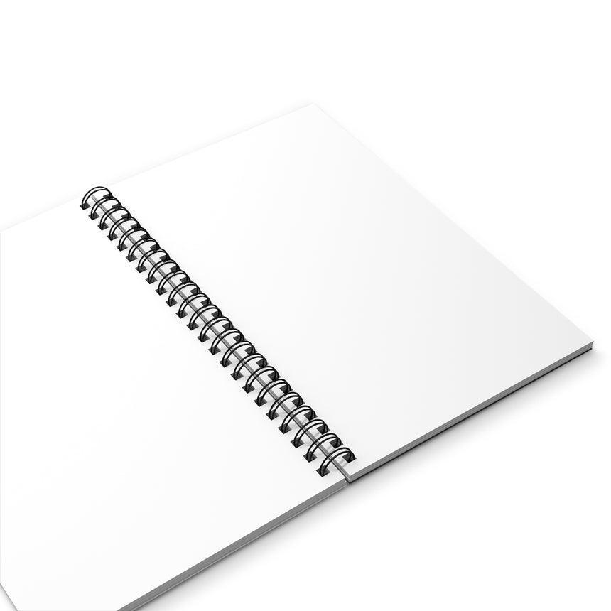 White Mosaic Bull Spiral Journal (EU)