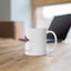 White Mosaic Bull Ceramic Mug 11oz