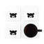 White Corkwood Coaster Set