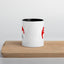 Bear Mug with Color Inside - Black/Red