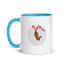 Bears on Chart white Mug - Black/ Red/ Blue/ Yellow