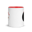 Bears on Chart white Mug - Black/ Red/ Blue/ Yellow