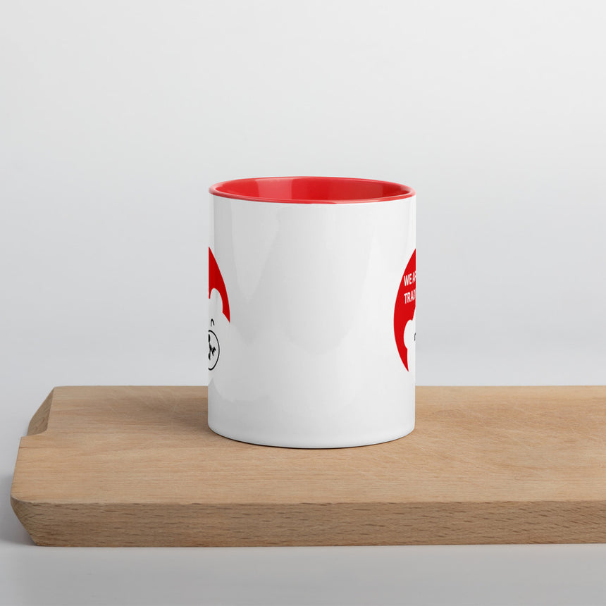 Bear Mug with Color Inside - Black/Red
