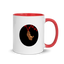 Bears on Chart white Mug - Black/ Red/ Blue/ Yellow