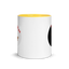 Bears on Chart white Mug - Black/ Red/ Blue/ Yellow