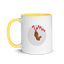 Bears on Chart white Mug - Black/ Red/ Blue/ Yellow