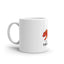 Mosaic Bear White glossy mug